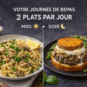 Formule Hebdo 2 plats/jour